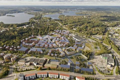 Jyväskylän Kangas ilmakuvana